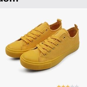 Yellow Canvas size 6 Sneakers epicstep by Amazon